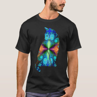 アーティスティック・キャット・ラバー・フェリネ・サイケデリック・アブストラクト・ヒップ Tシャツ