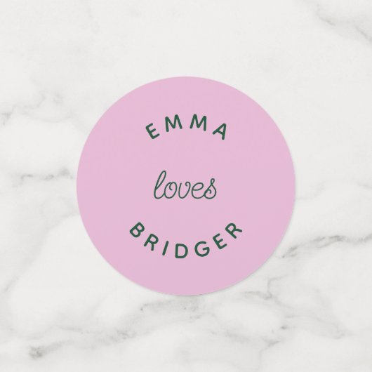 アーティスティック スカンディ フローラル ブライダル シャワー テーブル コンフェッティ (スモール正面)