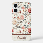 アーティスティック バレンタインデー ギフト ローズ 名前 Case-Mate iPhoneケース (裏面)