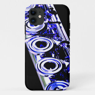 アーティスティック フルート シルバー メタル 美しい 楽しい iPhone 11 ケース