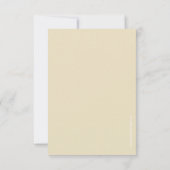 アーティスティック レトロ ヴィンテージ ピースフル ビーチ ウェディング RSVP (裏面)