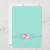 アーティスティック ローズの招待状 招待状 (裏面)