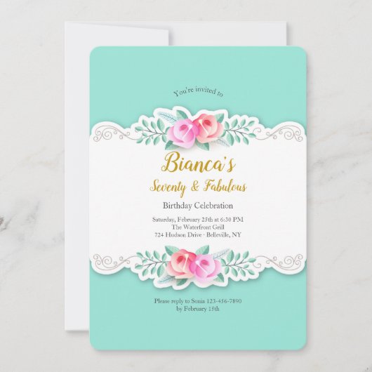 アーティスティック ローズの招待状 招待状 (正面)