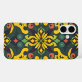 アーティスティックiPhone16ケース - 鮮やかなシームレスパターン Case-Mate iPhoneケース (裏面 (横))