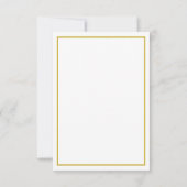 アーティストからカスタム署名ノートを追加 サンキューカード (裏面)