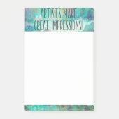 アーティストがインプレッション素晴らし付箋パッドを作成 ポストイット (正面)