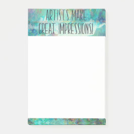 アーティストがインプレッション素晴らし付箋パッドを作成 ポストイット