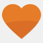 アーティストが作成したプレーンカラーシェード ハートシール (正面)