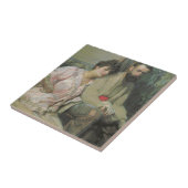 アーティストと妻(Frantisek Kupka) タイル (側面)