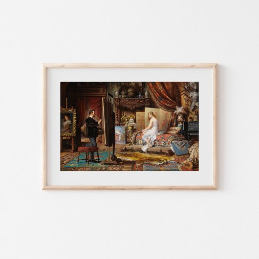 アーティストと彼のモデル | カール・シュウェニンガー、ジュニア。 ポスター