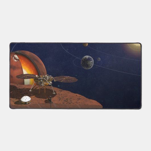 アーティストによるインサイトランダーの表現。 デスクマット (正面)