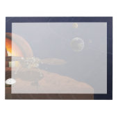 アーティストによるインサイトランダーの表現。 ノートパッド (正面)