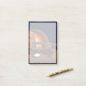 アーティストによるインサイトランダーの表現。 ポストイット (デスク上)