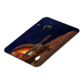 アーティストによるインサイトランダーの表現。 マグネット (左側)