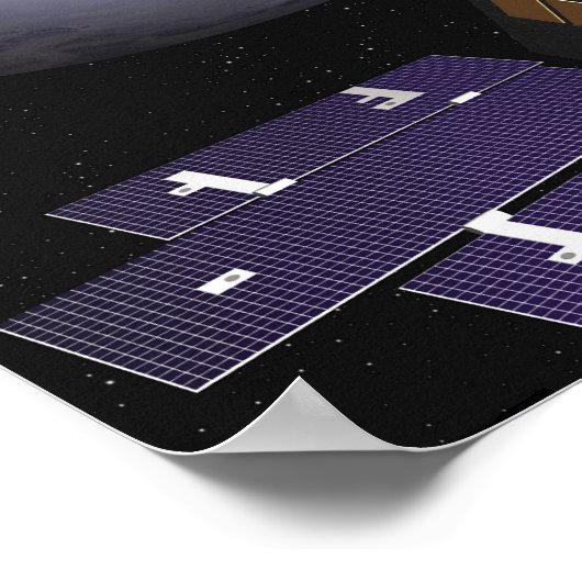 アーティストによる氷・雲の概念 ポスター (角)