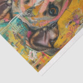 アーティストのために犬をテーマにしたジャンクジャーナルの背景3 薄葉紙 (詳細)