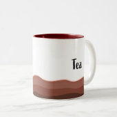 アーティストのための紅茶、ブラシのための紅茶ではありません  ツートーンマグカップ (正面右)