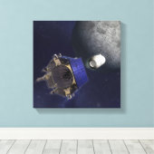 アーティストのイラストレーション キャンバスプリント (インサイチュ (ウッドフロア))