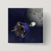 アーティストのイラストレーション 缶バッジ (正面)