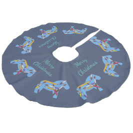 アーティストのクリスマスツリースカート フェイクリネンツリースカート