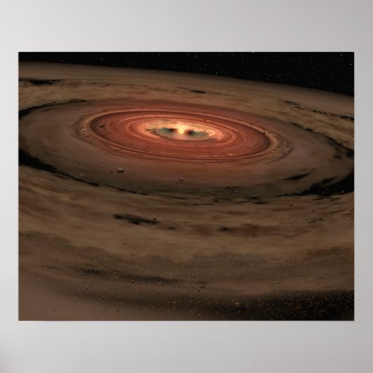 アーティストのコンセプト太陽のMini System in the Making ポスター (正面)