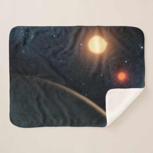 アーティストのコンセプトKepler-16b. シェルパブランケット (正面(横))