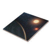 アーティストのコンセプトKepler-16b. タイル (側面)