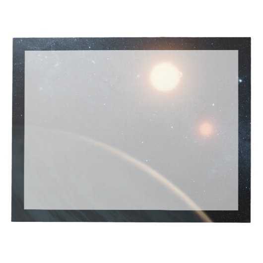 アーティストのコンセプトKepler-16b. ノートパッド (正面)