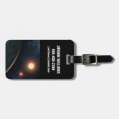 アーティストのコンセプトKepler-16b. ラゲッジタグ (正面横)