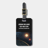 アーティストのコンセプトKepler-16b. ラゲッジタグ (正面縦)