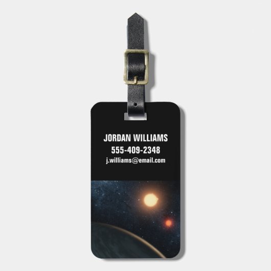 アーティストのコンセプトKepler-16b. ラゲッジタグ (正面縦)