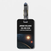 アーティストのコンセプトKepler-16b. ラゲッジタグ (裏面縦)