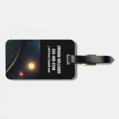 アーティストのコンセプトKepler-16b. ラゲッジタグ (裏面横)