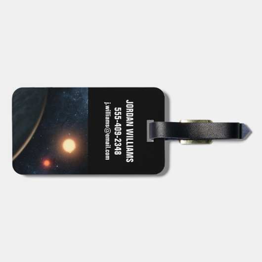 アーティストのコンセプトKepler-16b. ラゲッジタグ (裏面横)