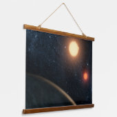 アーティストのコンセプトKepler-16b. 吊り下げ型タペストリー (傾斜あり)