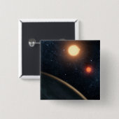 アーティストのコンセプトKepler-16b. 缶バッジ (正面&裏面)