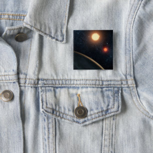 アーティストのコンセプトKepler-16b. 缶バッジ