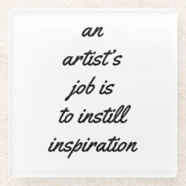 アーティストのジョブガラスコースター ガラスコースター