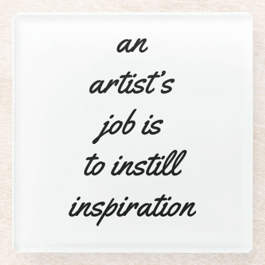 アーティストのジョブガラスコースター ガラスコースター (正面)