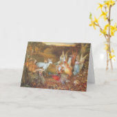 アーティストのジョン・アンスター・フィッツジェラルドによる魅惑の森 カード (黄色い花)
