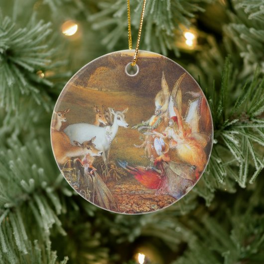 アーティストのジョン・アンスター・フィッツジェラルドによる魅惑の森 セラミックオーナメント (ツリー)