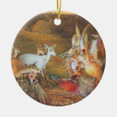 アーティストのジョン・アンスター・フィッツジェラルドによる魅惑の森 セラミックオーナメント (正面)