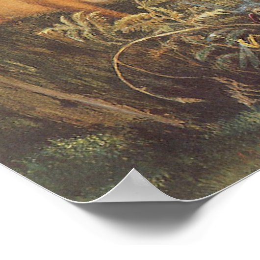 アーティストのジョン・アンスター・フィッツジェラルドによる魅惑の森 ポスター (角)