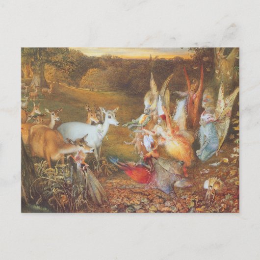 アーティストのジョン・アンスター・フィッツジェラルドによる魅惑の森 ポストカード (正面)