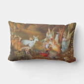 アーティストのジョン・アンスター・フィッツジェラルドによる魅惑の森 ランバークッション (裏面)