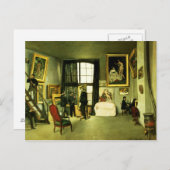 アーティストのスタジオ, 1870 ポストカード (正面/裏面)