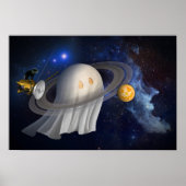 アーティストのハロウィーンイラストレーション ポスター (正面)