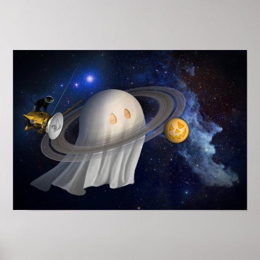 アーティストのハロウィーンイラストレーション ポスター (正面)