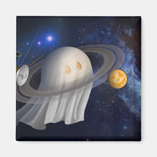 アーティストのハロウィーンイラストレーション マグネット (正面)