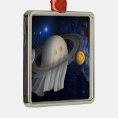 アーティストのハロウィーンイラストレーション メタルオーナメント (右)